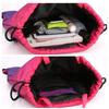 Gradient color large capacity drawstring backpack with zippered outer pocket is suitable for sports, travel and outdoor activities.