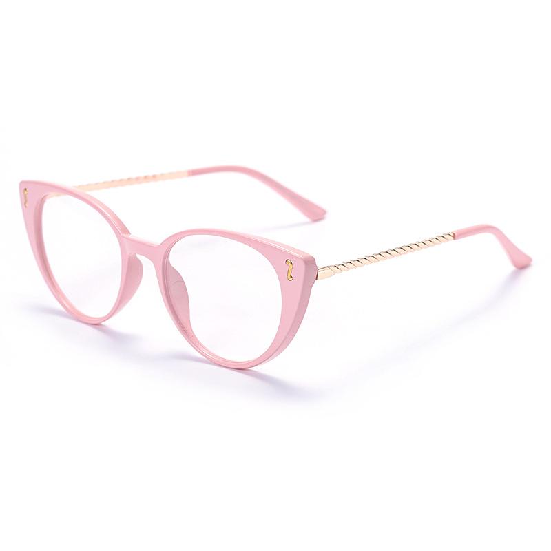 New spot sunglasses, simple and versatile fashion flat glasses, metal temple personalized optical glasses frame