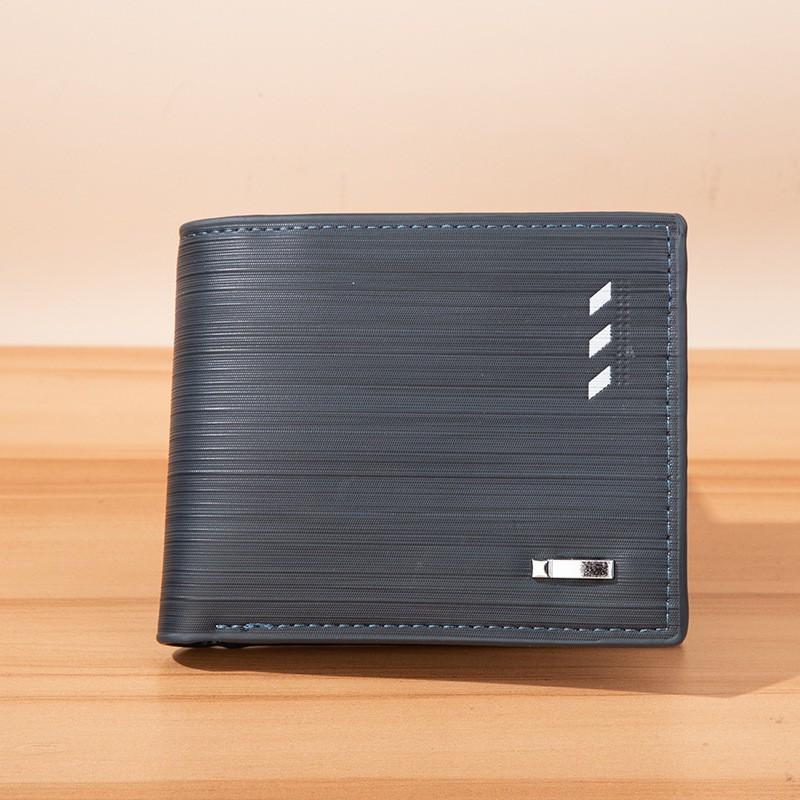 Men s Wallet Wholesale Horizontal Korean Version Spot Card Bag 12X10X2 синий