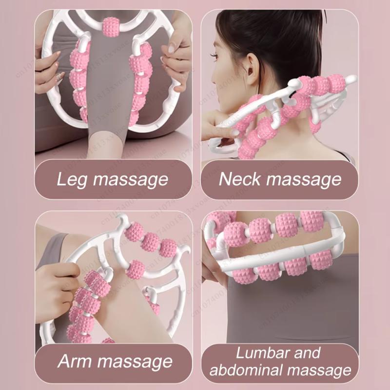 Leg Massager Ring Clamp Leg Roller Slimming Leg Artifact Relaxation and Unblocking Roller Double Massage To Relieve Soreness