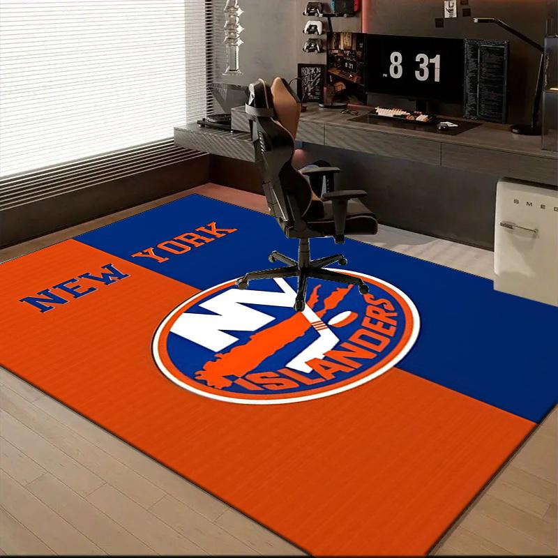 Islanders Hockey Pride Floor Mat for Living Room, Game Rooms, Office, Bedroom, Office Floor Mat Playful Design, Christmas fan gifts
