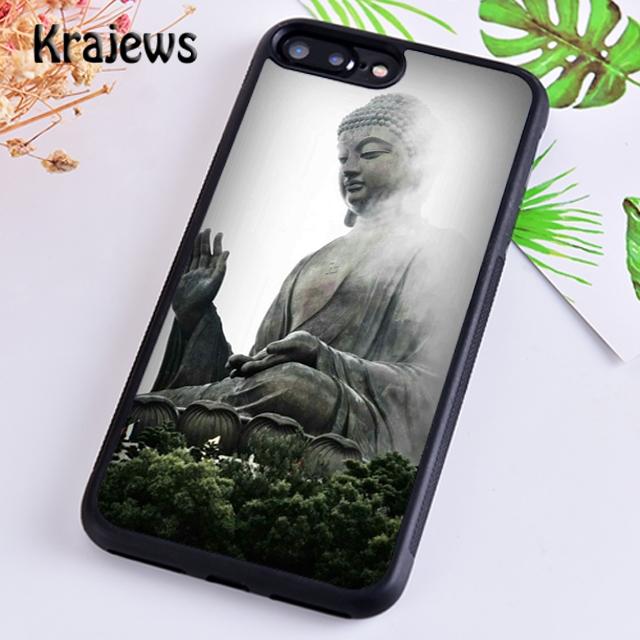Krajews Buddhism Buddha statue Vintage Gautama Phone Case Cover For iPhone 17 Air 16 15 14 plus 11 12 13 pro ma Fundas