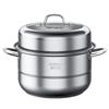 Kombach Europäischer Stil 28cm Edelstahl Doppel-Dampfgarer Topf Set