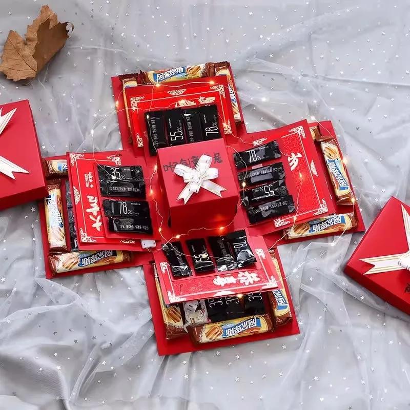 Lag en unik overraskelseseksplosjonsboks til Valentinsdagen – DIY-gaver med minner fra bryllup og bursdagsjubileer