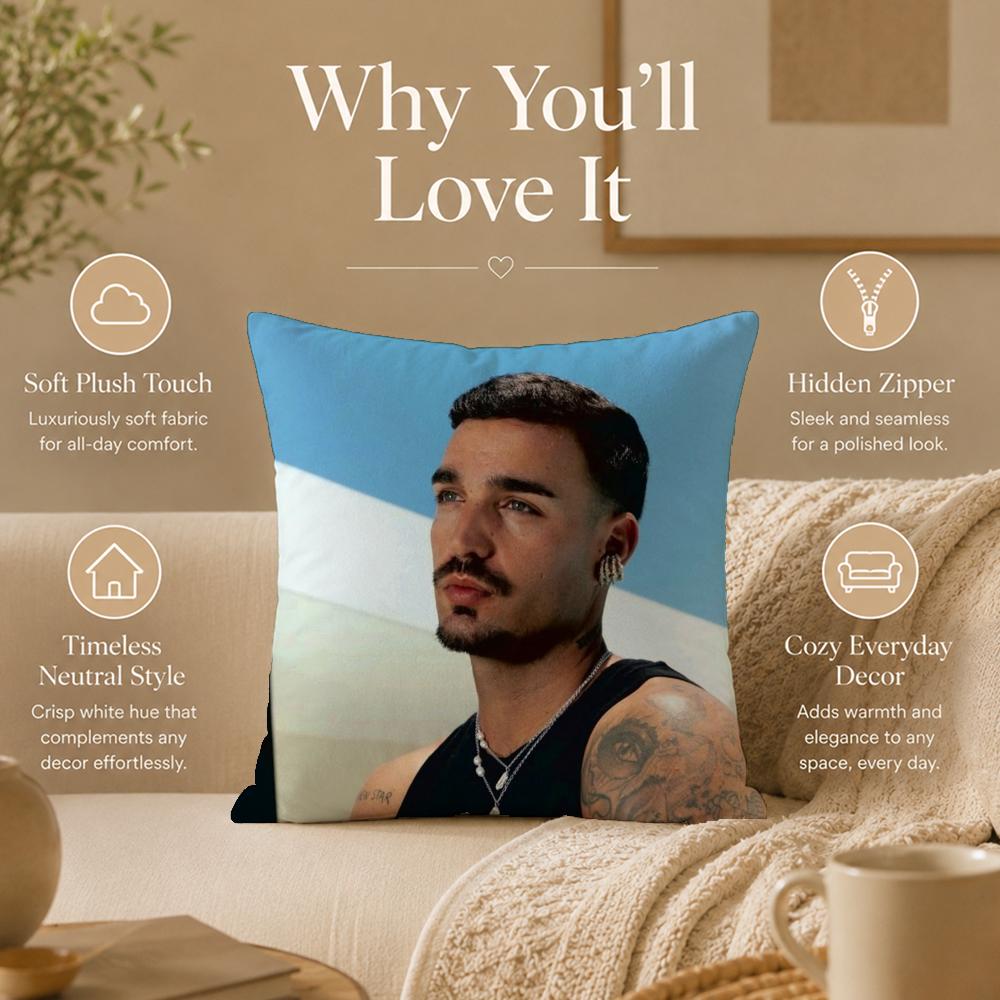 Singer D-Daniel AveryS Cushion Cover Double-Sided Printed Pillow Cover Hypoallergenic Dust-Mite Proof