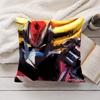 GGoldorak Anime cool Cushion Cover Silky Short Plush Invisible Zipper Dustproof Sofa Pillow Case for Home Decor