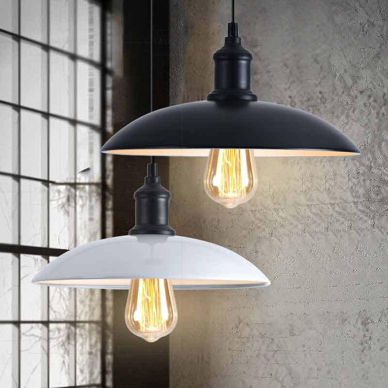 Nordic Loft Retro Industrial Pendant Light - Creative Wrought Iron Single Head Lampshade for Cafe and Bar