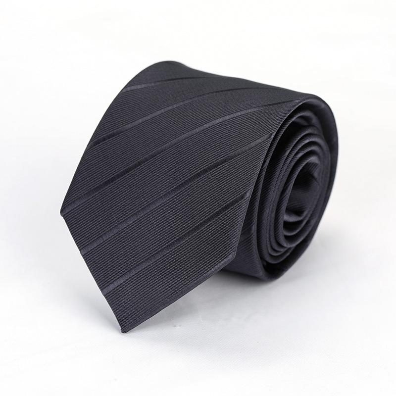 Black Professional Wedding Groom Korean Version Trendy Men'S Dress Business Red Lazy Zipper No Thug Tie