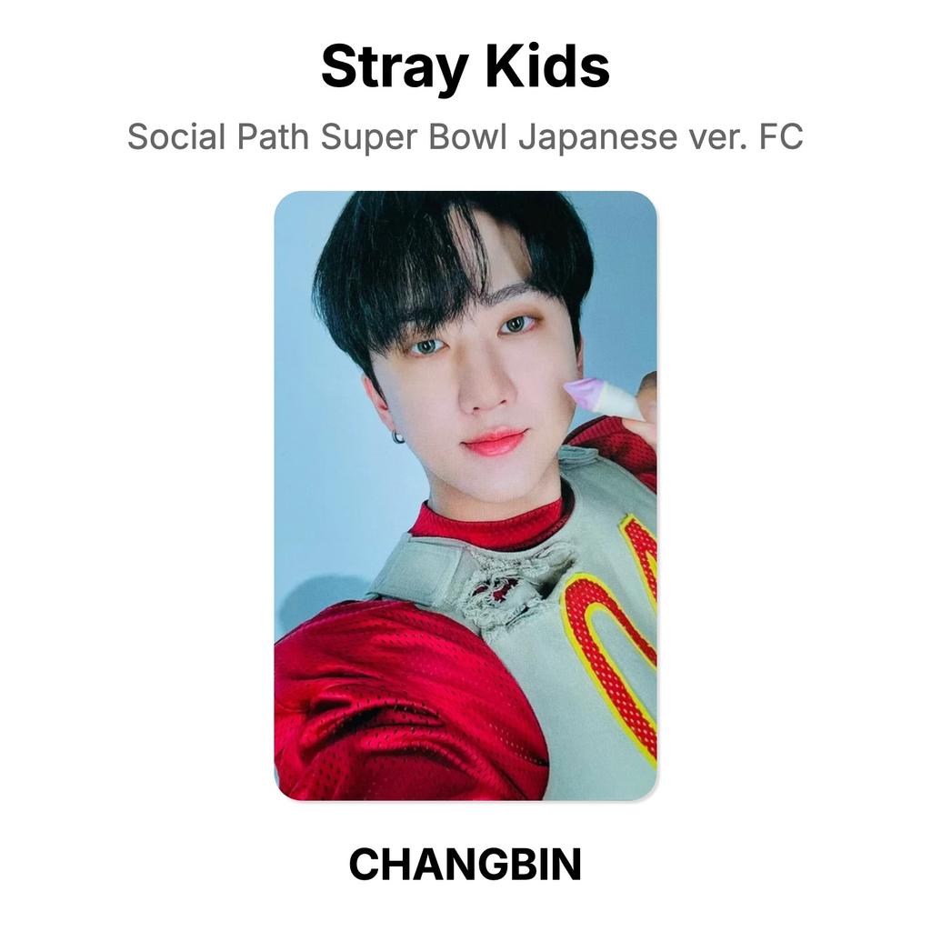 Stray Kids Social Path Super Bowl Japanese ver. FC Official Photocard