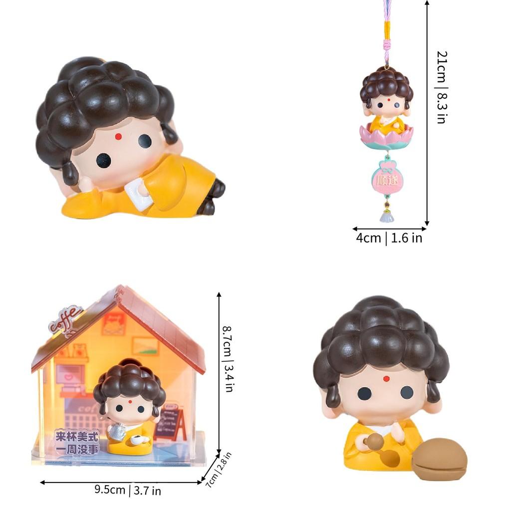 Adorable Chinese Style Cartoon Buddha Car Hanging Ornament For Home Decoration