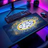 Leeds United Football Pattern Mouse Pad Non?Slip Rubber Base Gaming Mousepad For Desk Office Home