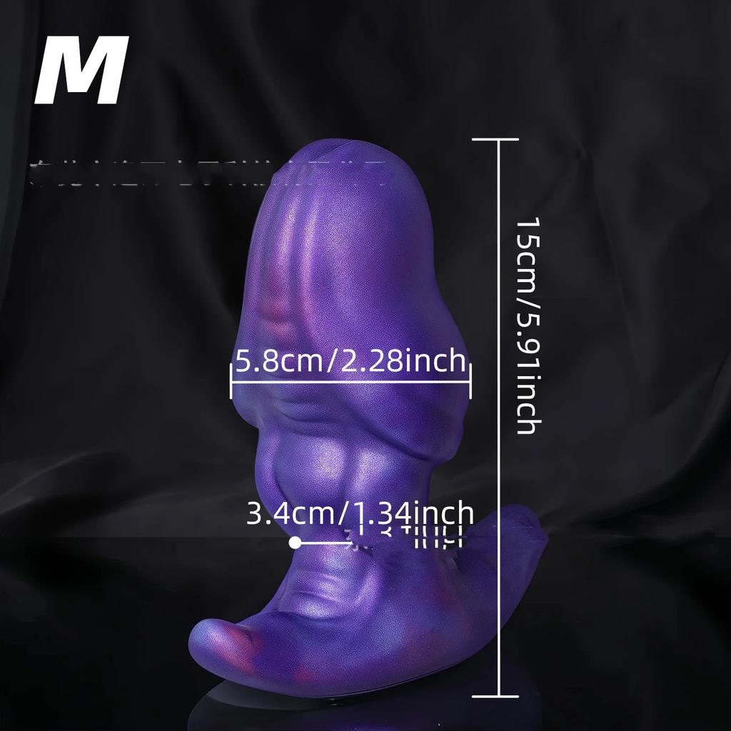 New Soft Silicone Masturbator  Shaped Dildo  Male And Female Anal Plug Adult Sex Toy