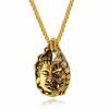 New Fashion Half Buddha Half Demon Retro Pendant Good and Evil One Thought Necklace Jewelry
