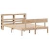 VidaXL Bed Frames with Headboard 120x200 Cm Solid Pine Wood, Bed, Bedroom Furniture, Wooden Bed, Bed 3305798