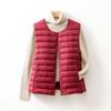 Autumn and Winter New Light Down Jacket Women's Liner Small Vest Round Neck Wearing Collarless Light Vest Tide