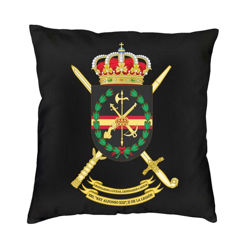 Spanish Legion Espanola Flag Cushion Cover 45x45 Cm Zipper Spain Coat Of Arms Soft Luxury Throw Pillow Case for Sofa Pillowcase