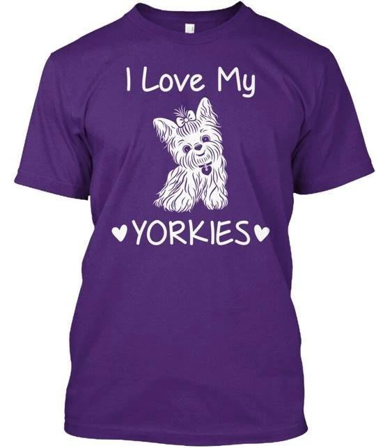 I Love My Yorkies T shirt Made in the USA Size S to 5XL S