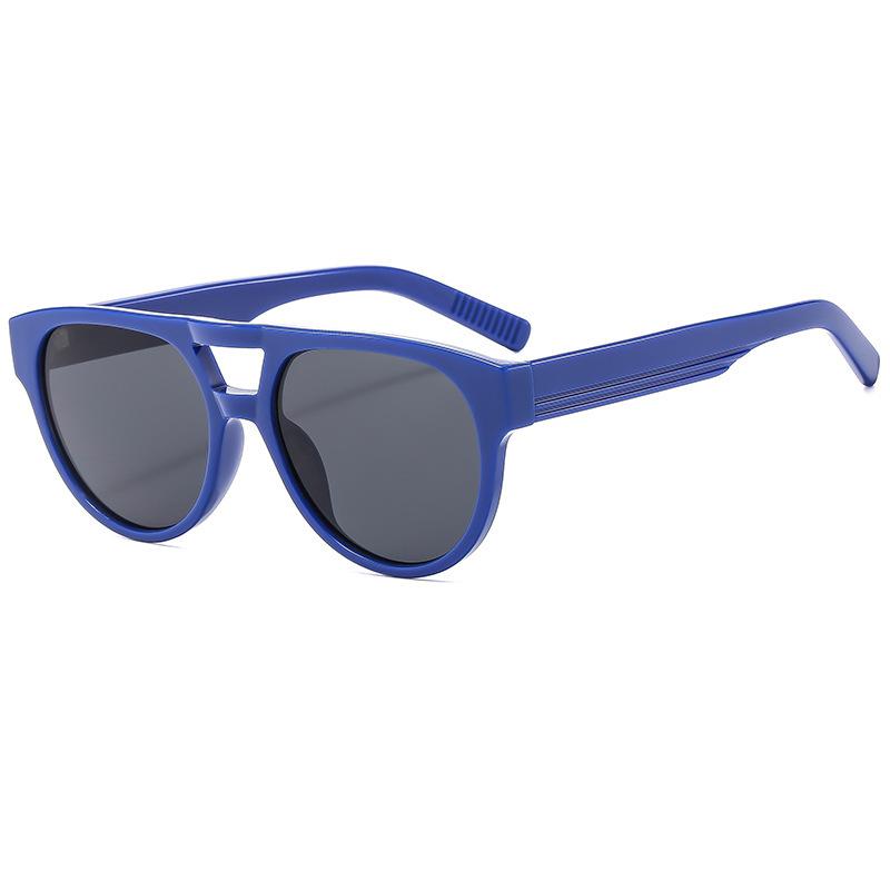 Fashion men's and women's sunglasses, personalized double-beam sports sunglasses, can be matched with degree flat glasses, anti-blue light glasses