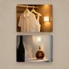 3pcs Battery Operated Smart Motion Sensor Light Warm/White Light Cabinet Light  Bathroom