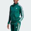 Adidas Primegreen Essentials Track Jacket Color Block Retro Sports Stand Collar Casual Jacket Women Jacket Forest-Green IM2821