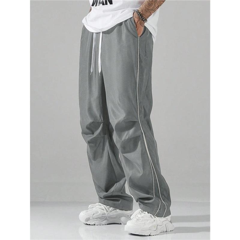 Mens Spring Summer High Street Vintage Tactical Pants Casual Pants Loose Straight Leg Joggers Fashionable Outdoor Wear