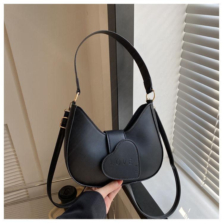 Cataramă Love Flow Nouă Modă Iarnă Casual Culoare Solidă Geantă de Mână de Umăr Simplu Peste Umăr Geantă de Subraț pentru Femei