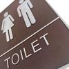 Toilet Door Sign Men Women Bathroom WC Mark Label Self-Adhesive Wall Sticker DIY Decor for Office Business Hotel Unisex