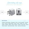 Universal AU UK US EU Plug Adapter US To EU Plug Converter Australian KR Euro Travel Adapter Power Electric Socket AC Outlet