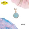 Smiling Face Gold Zinc Alloy Pendant Keychain Accessory