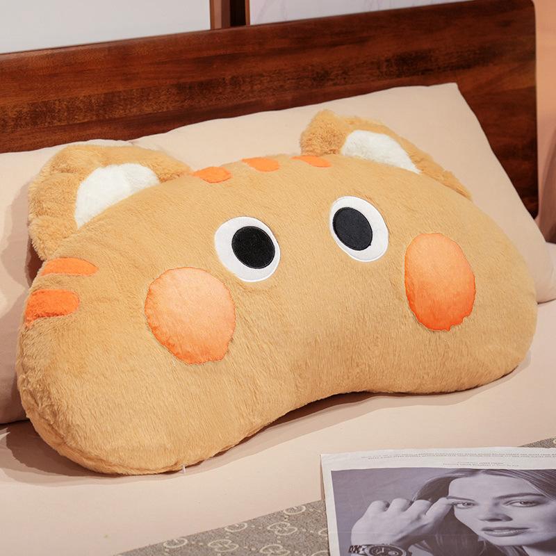 

Soft cat throw pillow plush toy black cat doll home sofa pillow cushion doll doll 55*30cm（0.35kg）