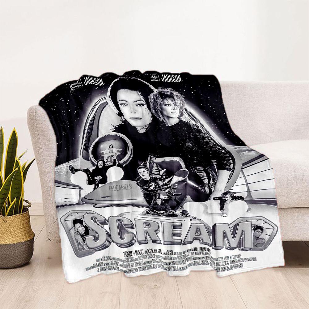 Michael Jackson 86 Blanket Soft & Cozy Suitable for Bedding Office Chair Livingroom for All Occasions Playful Design