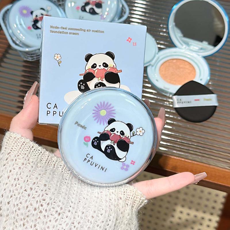 Cappuvini Matte Silky Moisturizing Concealer Air Cushion Natural Makeup Holding Water Resistant Cream Cushion Skin Foundation