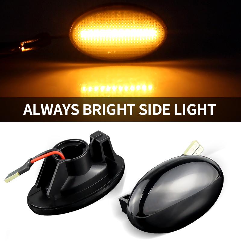 for Mercedes-Benz Vito W639 2003-2014 A-Class W168 1997-2001 Smart W450&W452 1998-2007 LED Dynamic Side Marker Turn Signal Light