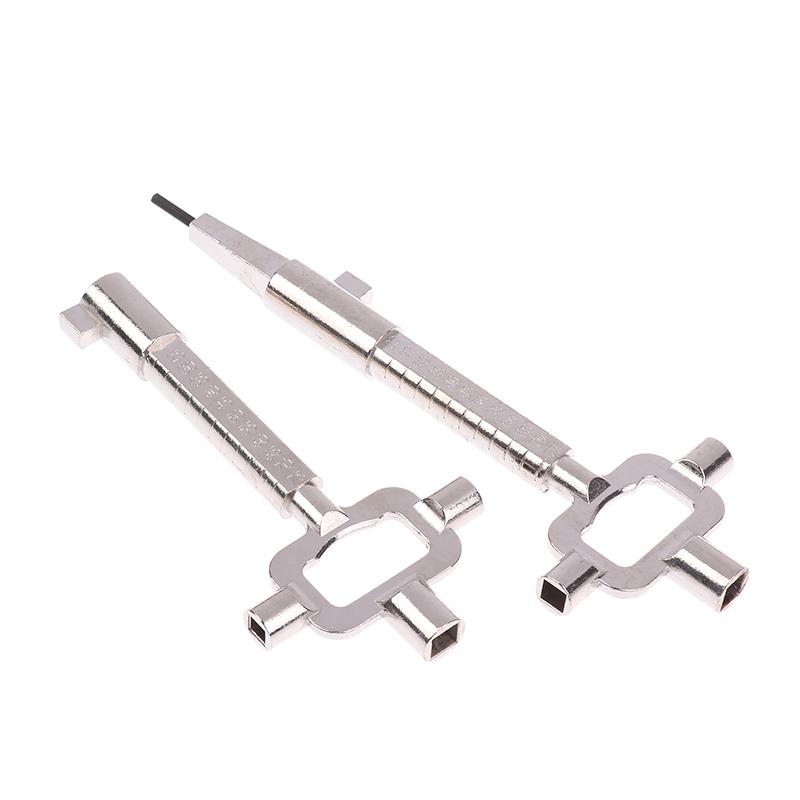 Outils Multifonctions, Clés de Bâtiment et Clés de Serrurier pour Cylindres de Serrure, Outils de Mesure pour Cylindre de Serrure Clé de Construction 6 en 1