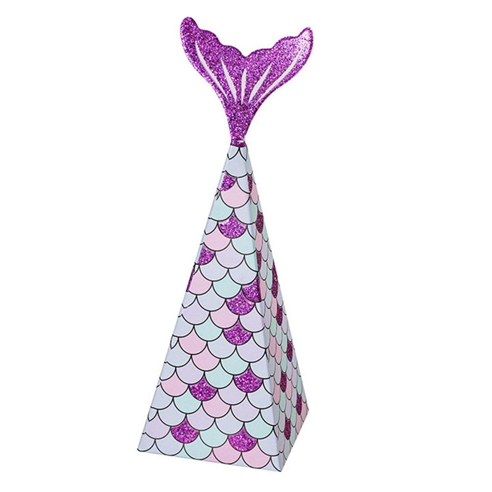 10 Stück Meerjungfrau Partygeschenkschachteln Meerjungfrau Geschenktüten Schachtel Kinder Meerjungfrau Party Goodie Bags
