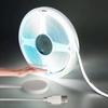 DC5V USB COB LED Şerit Işık 1M/2M/3M/4M/5M Dokunmatik ve El Süpürme Dimmer Anahtarı ile Kısılabilir COB Şerit Dolap Yatak Odası Aydınlatması İçin