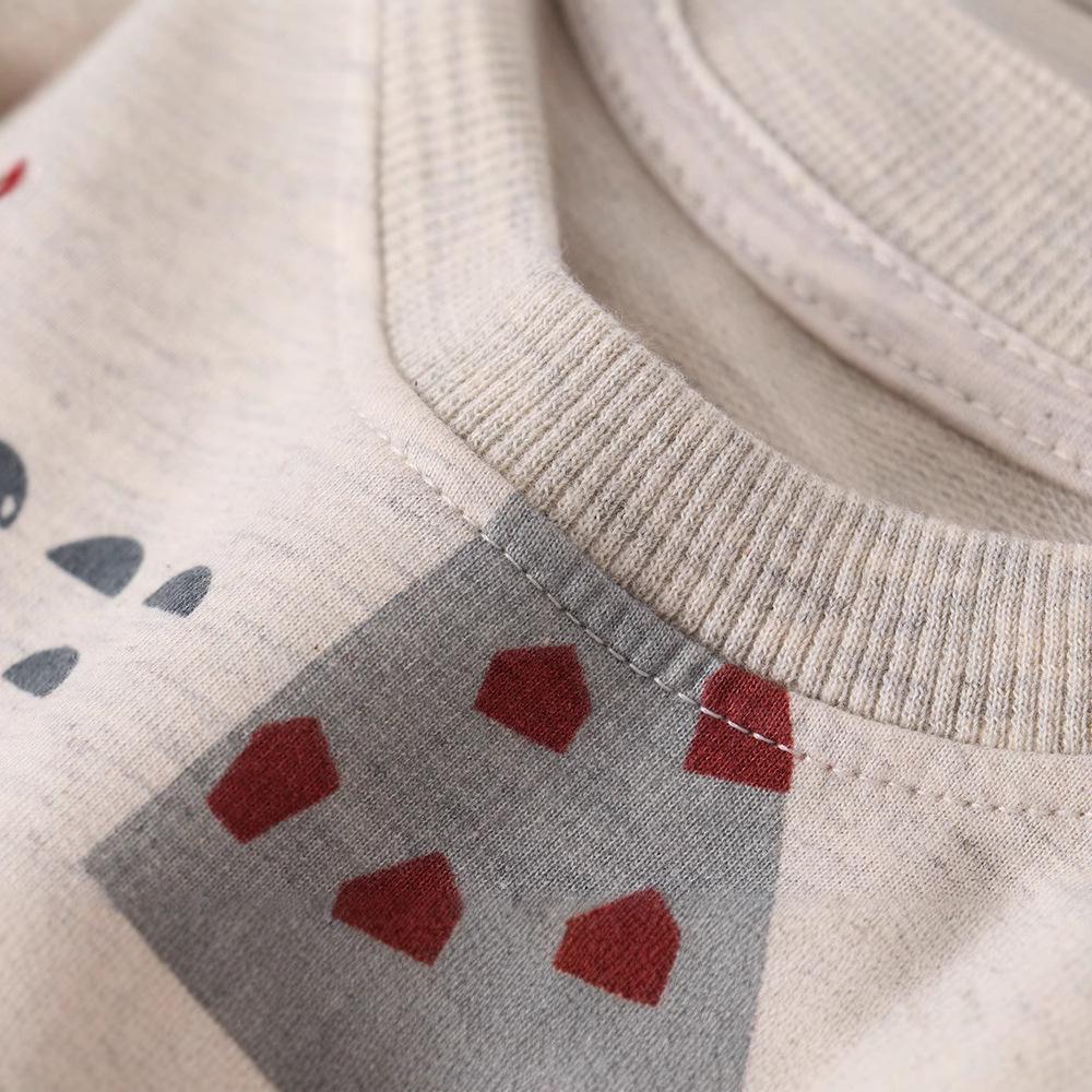 Boys' Cartoon Knitted Cotton Sweatshirt - Long Sleeve Autumn European & American Style