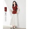 Fashionable Casual Suit, Stylish and Slimming, Sleeveless Shirt, Wide Leg Pants, Two-piece Set
