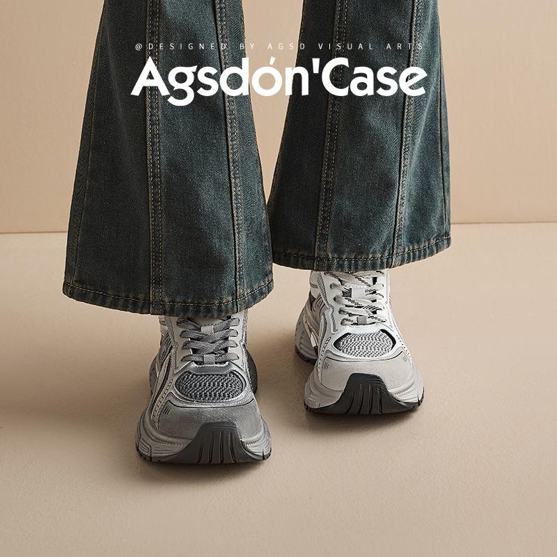 Augustine platform dad shoes women's 2025 new spring casual sports shoes outdoor light hiking hiking shoes