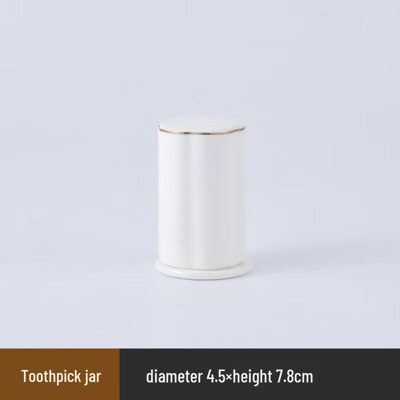 ZISIZ Chinese High-End Bone China Toothpick Holder