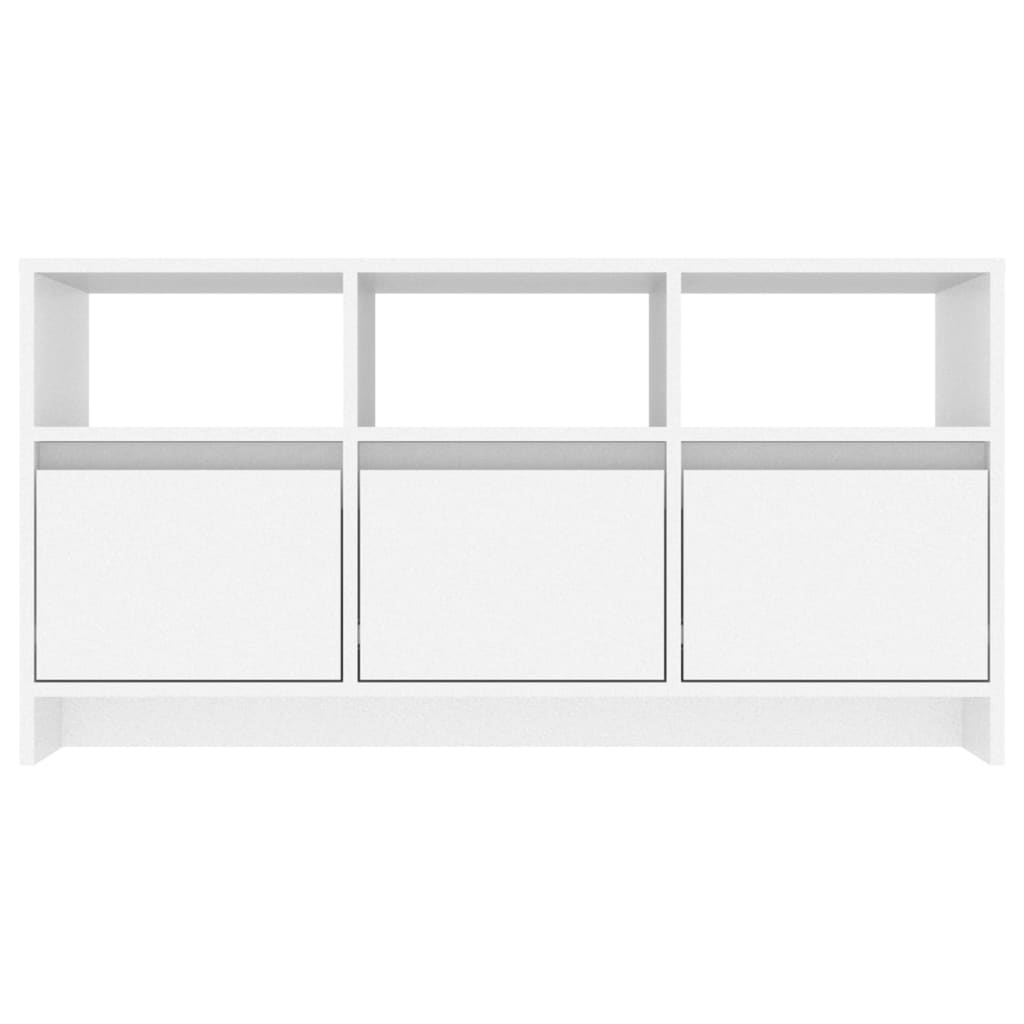 TV Cabinet, White, 102X37.5X52.5 Cm, Wood-Based Material