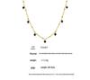 Qiong Yao Handmade Natural Stone Beads Double Layer 18K Gold Plated Choker Necklace for Women