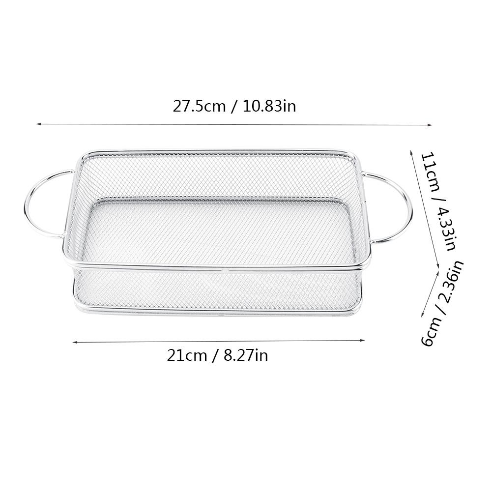 Edelstahl Frittierkorb Multifunktions-Netzfrittierkorb(27*12*6cm)