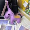 1 Piece Charm Leather Animal Keyfob Cute  Women Men'S Cartoon Horse Keychain Car Keyring Bag Pendant Creative Small Gift