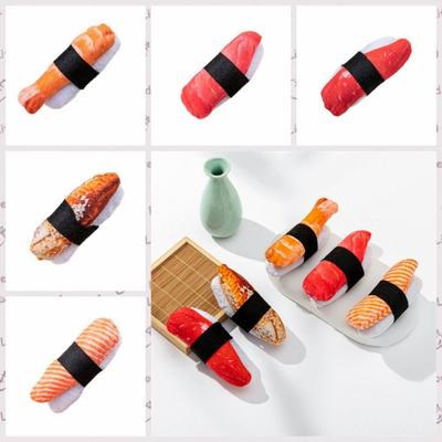 Cute Simulation Catnip Bite Resistant Wear-resistant Cat Chew Sushi Shape Pet Molar For Pet Teeth Grinding