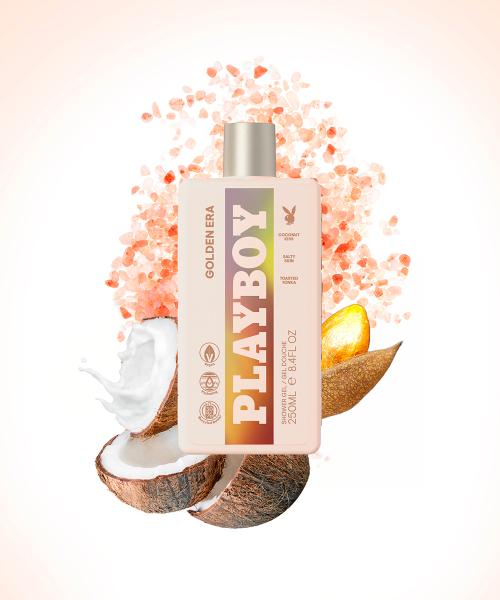 Playboy Perfume Golden Era Shower Gel 250ml FREE