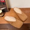 Fashion Women's Elegant Summer French Square Toe 2025 Hot Sale Luxury Mary Jane Shoes Cute Casual Flat Slippers Soft Bottom Flat Shoes