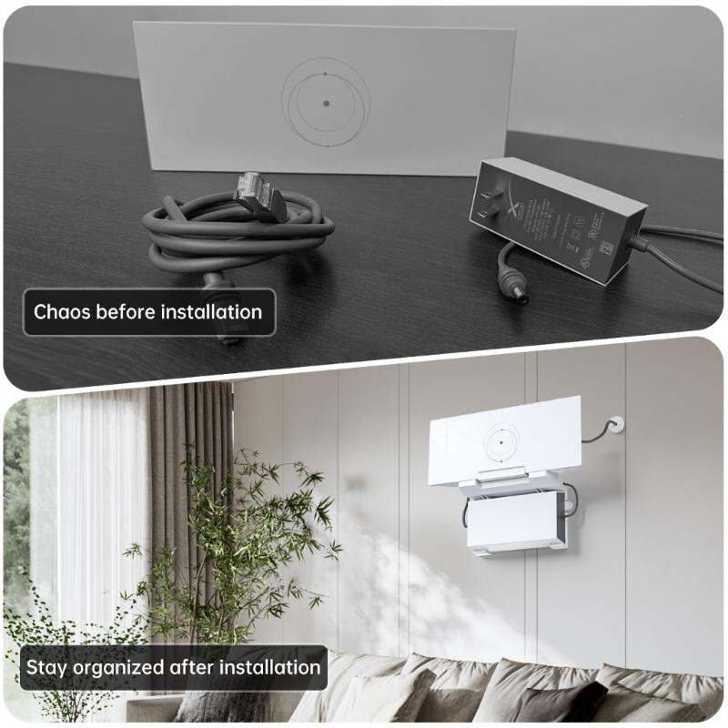 2 in 1 Power Bracket Router Mount Durability For Satellite Gen 3 Satellite Easy Installation Power and Signal Mount