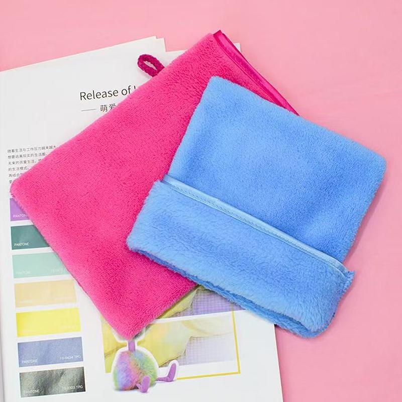 1Pc Reusable Facial Cleansing Glove Microfiber Cloth Makeup Remover Towel Face Towel Face Cleaner Pads Face Care Tool