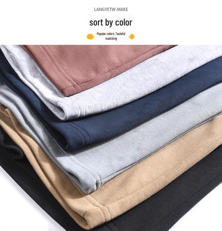 Macaron Color Casual Summer Sports Shorts - Terry Cotton, Loose Fit, Unisex Style